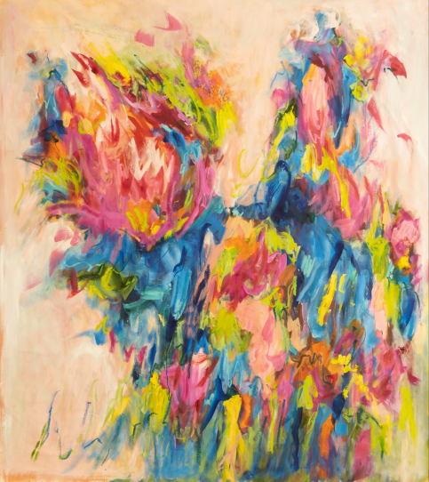 Birdland - 78 x 60 inches - Oil on canvas